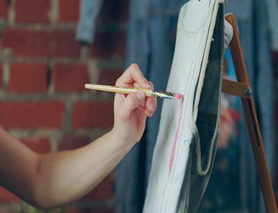 نقاشی روی بوم ساده